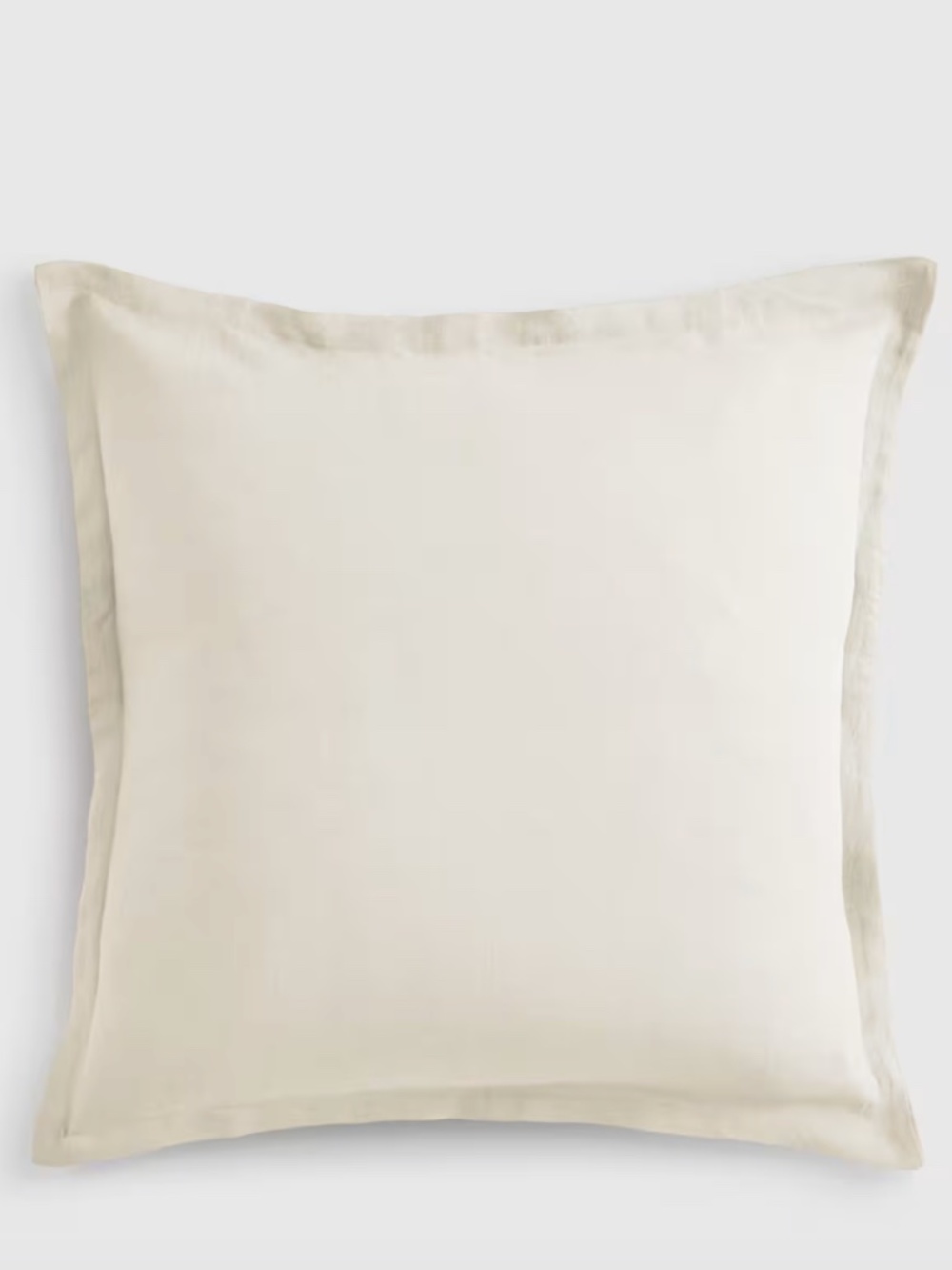 Ivory Linen Euro Sham 26 x 26